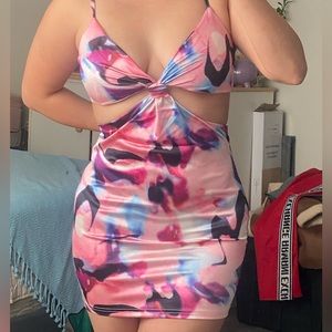 Brand Just quella sexy pink dress a size small can fit s-m has a little stretch